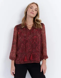 Blouse manches longues imprimée TOMETTE Femme