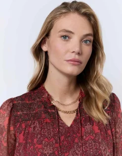 Blouse manches longues imprimée TOMETTE Femme
