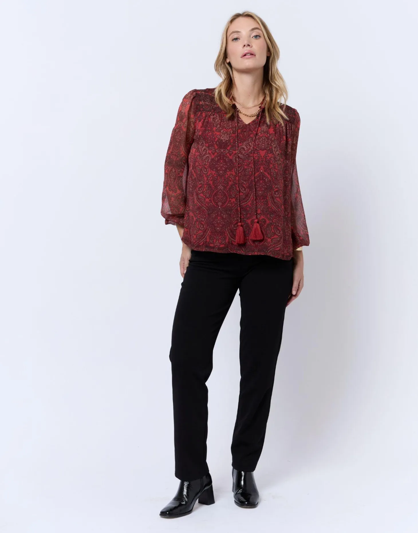 Blouse manches longues imprimée TOMETTE Femme