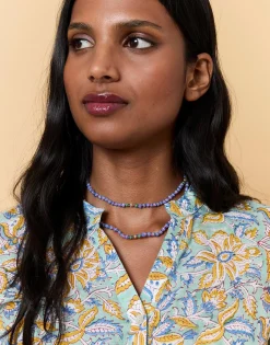 Blouse manches longues imprimé à fleurs VERT PALE Femme