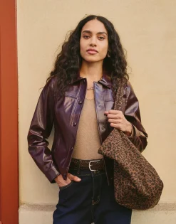 Blouson court uni BORDEAUX Femme