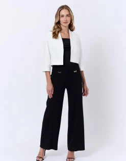 Boléro court uni BLANC Femme