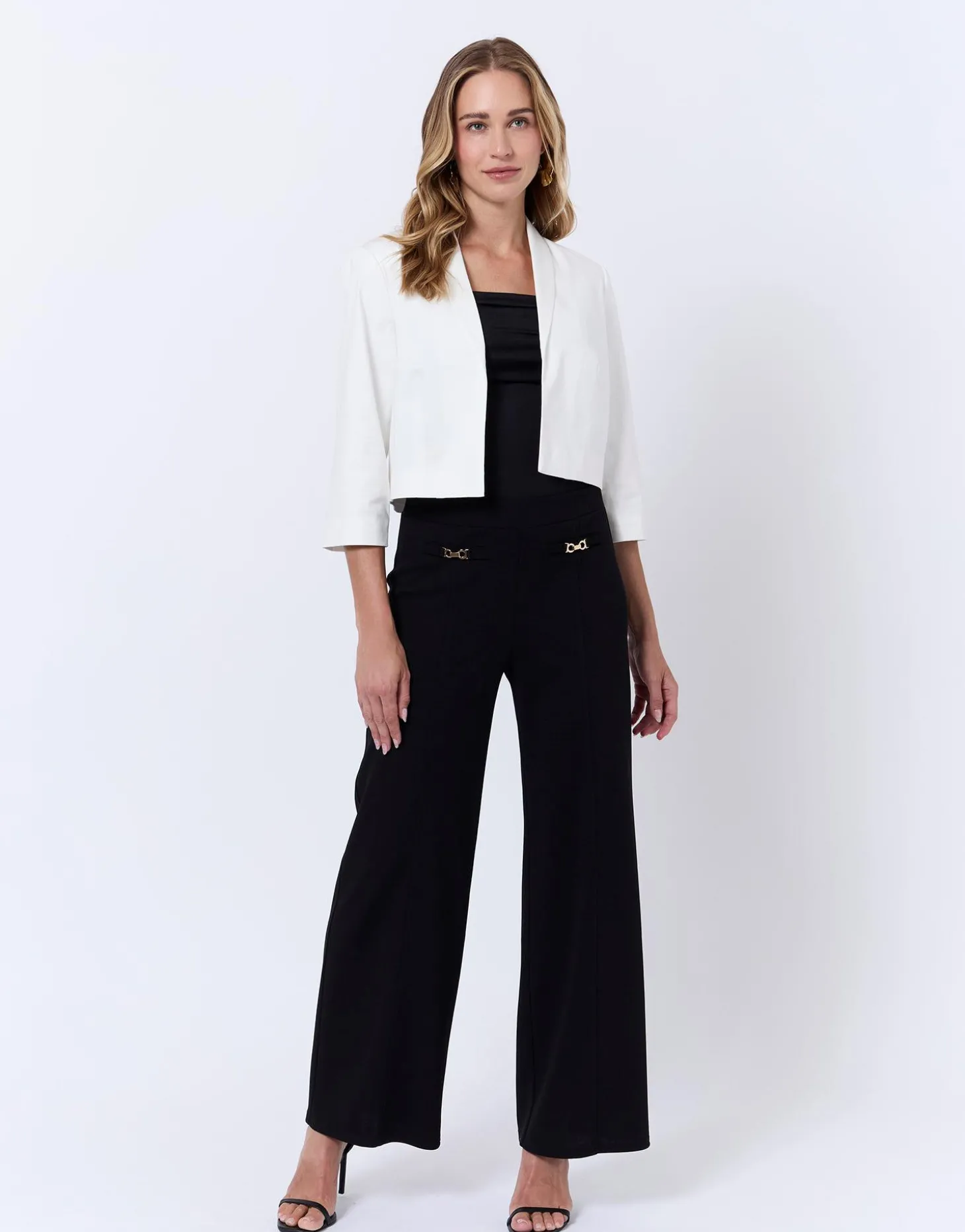 Boléro court uni BLANC Femme