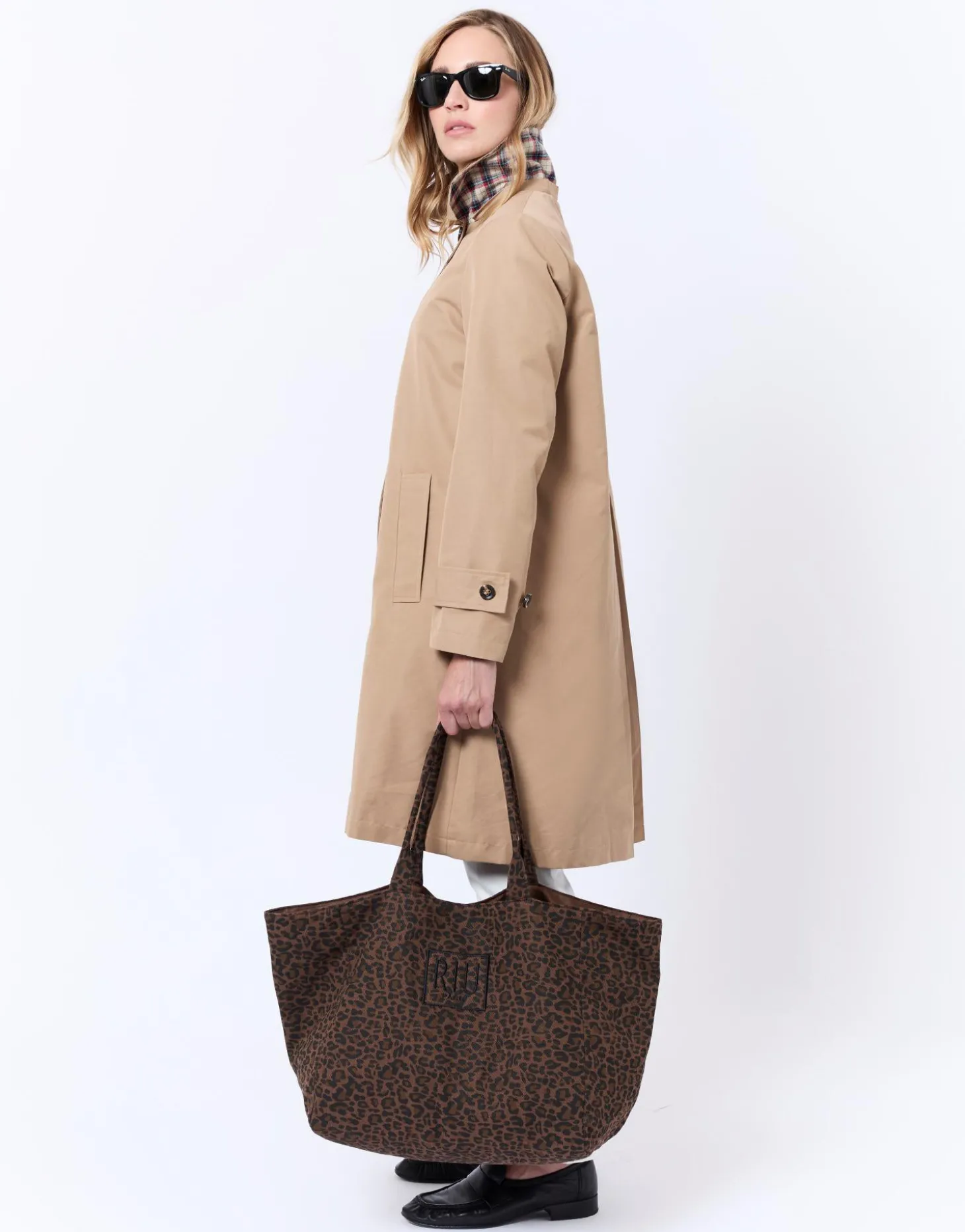 Cabas shopping imprimé léopard MARRON Femme