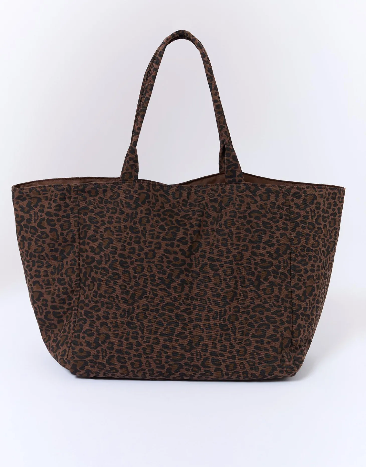 Cabas shopping imprimé léopard MARRON Femme