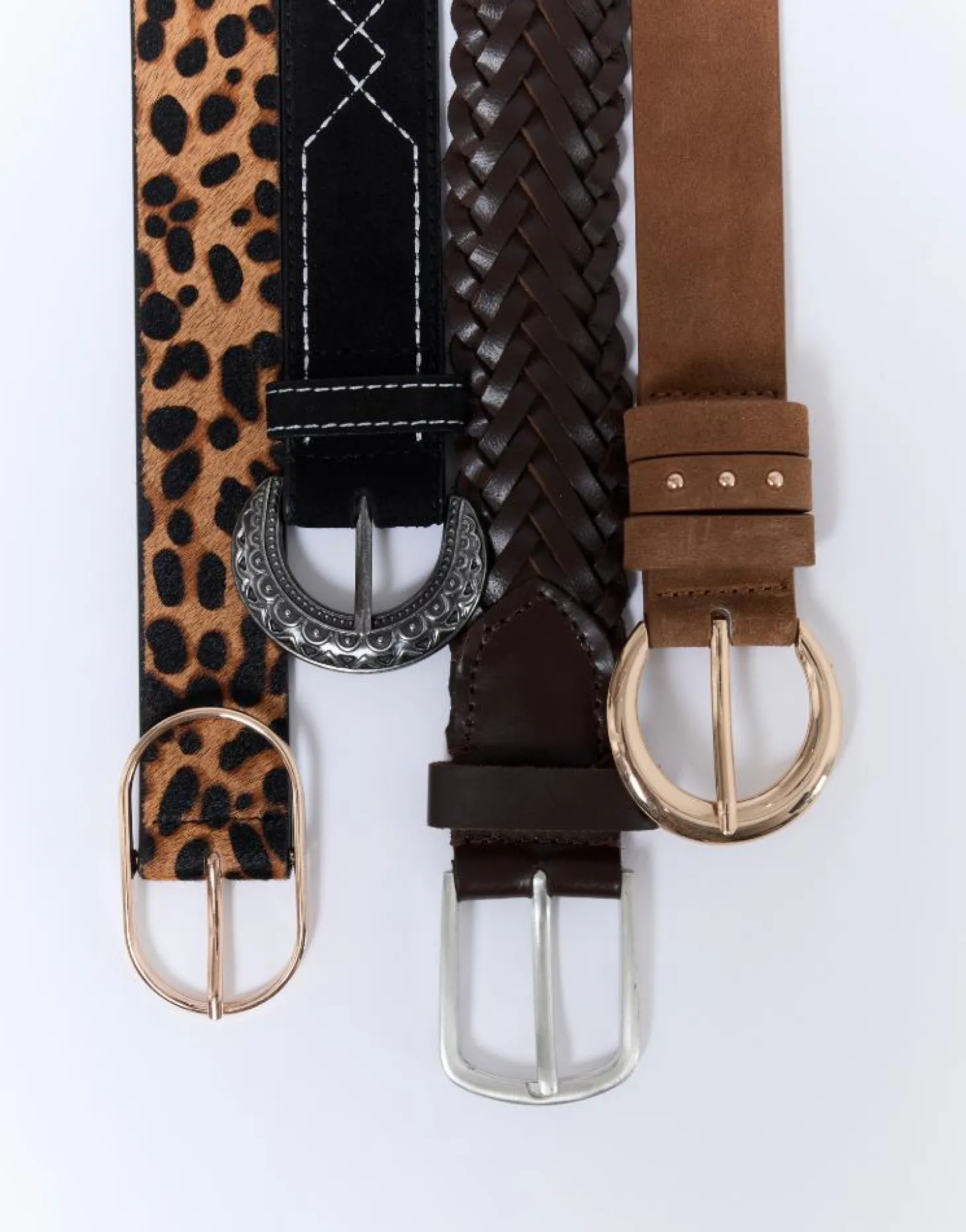 Ceinture moyenne 3-5 cm unie NOIR Femme
