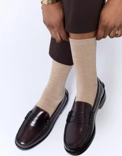 Chaussettes imprimées BEIGE Femme
