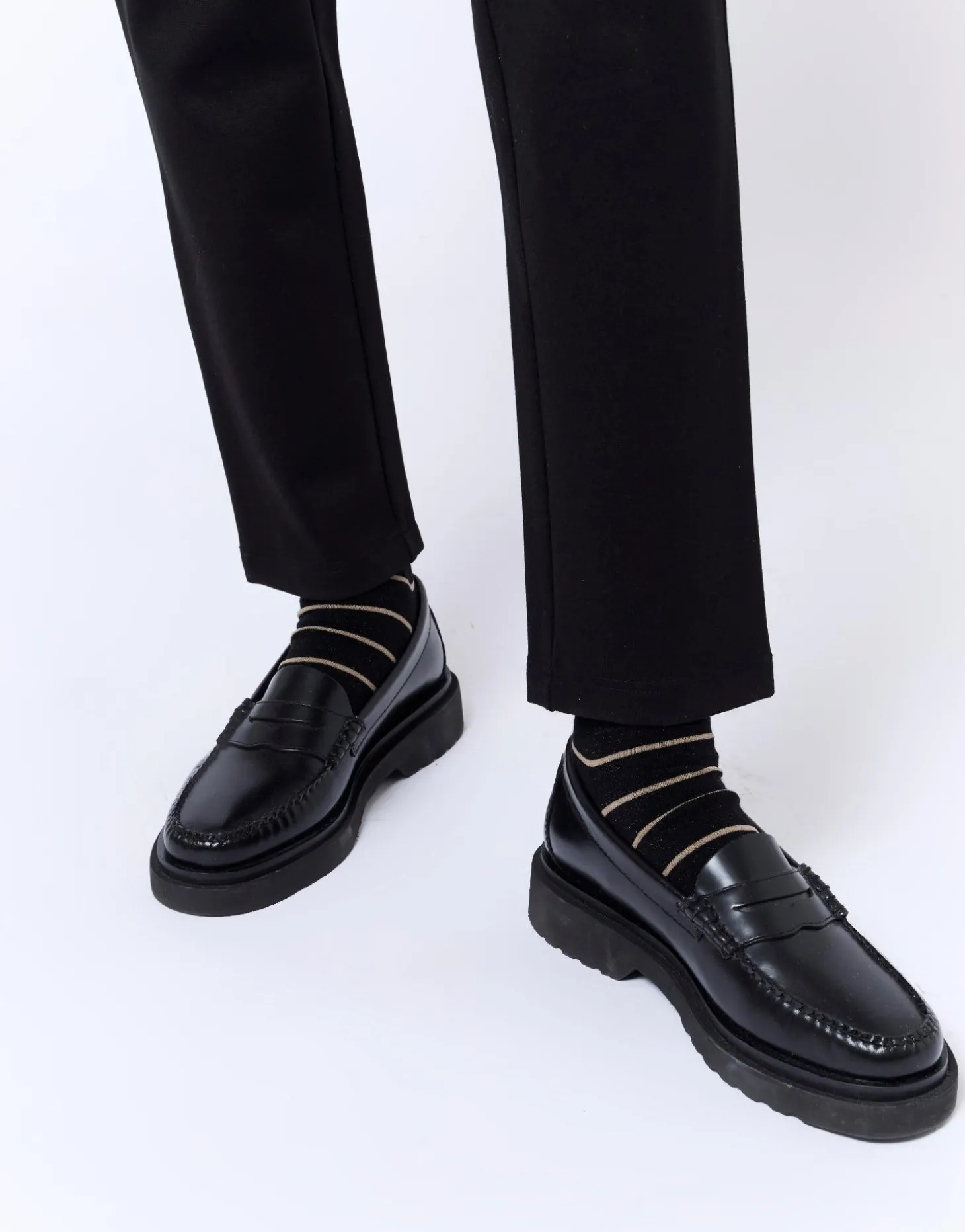 Chaussettes imprimées NOIR Femme