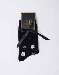 Chaussettes unies NOIR Femme