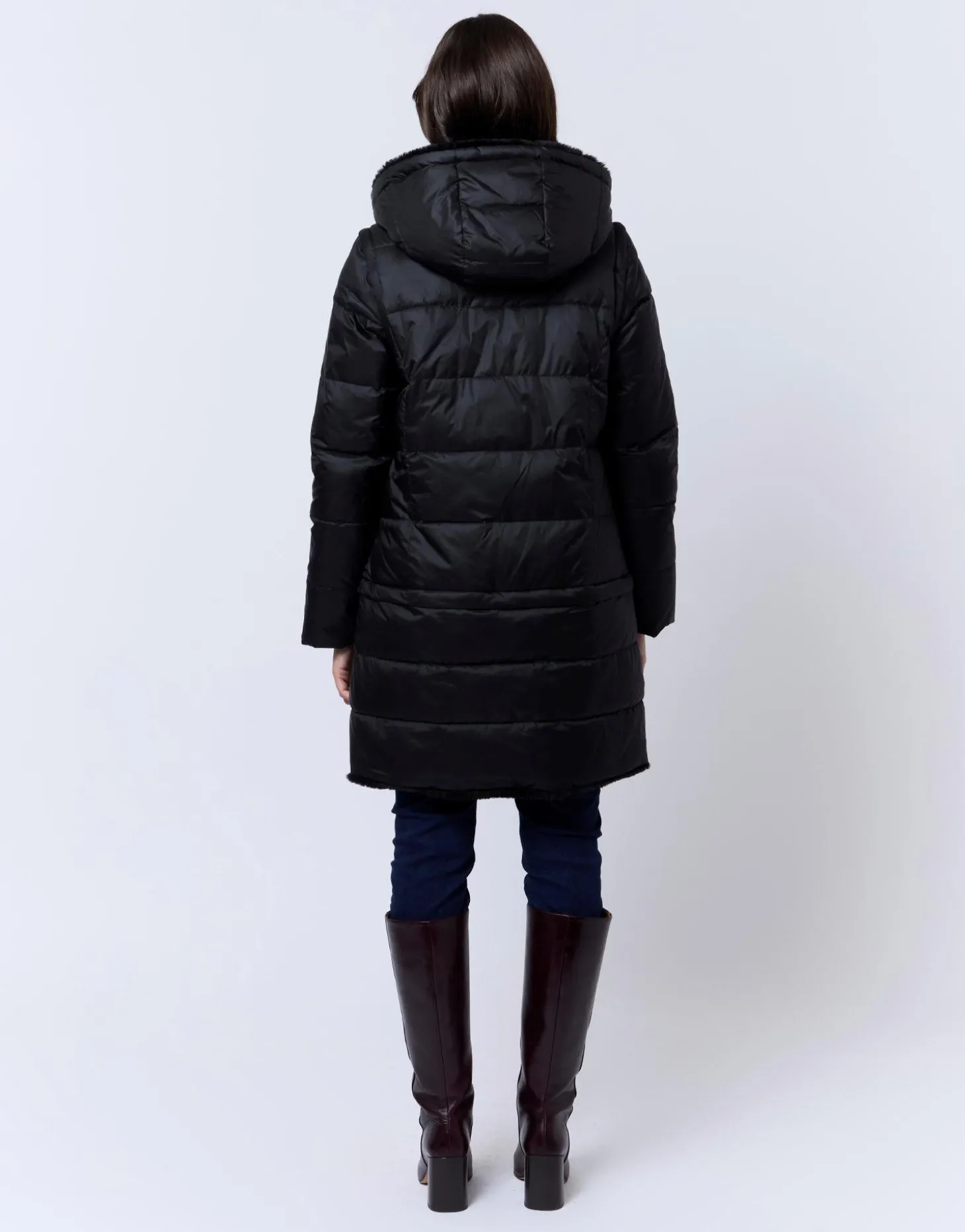 Doudoune 8 en 1 NOIR Femme