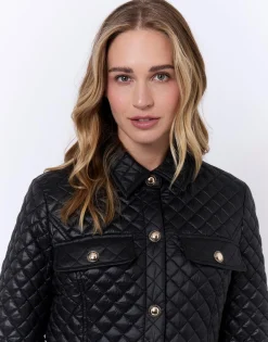Doudoune light courte unie NOIR Femme