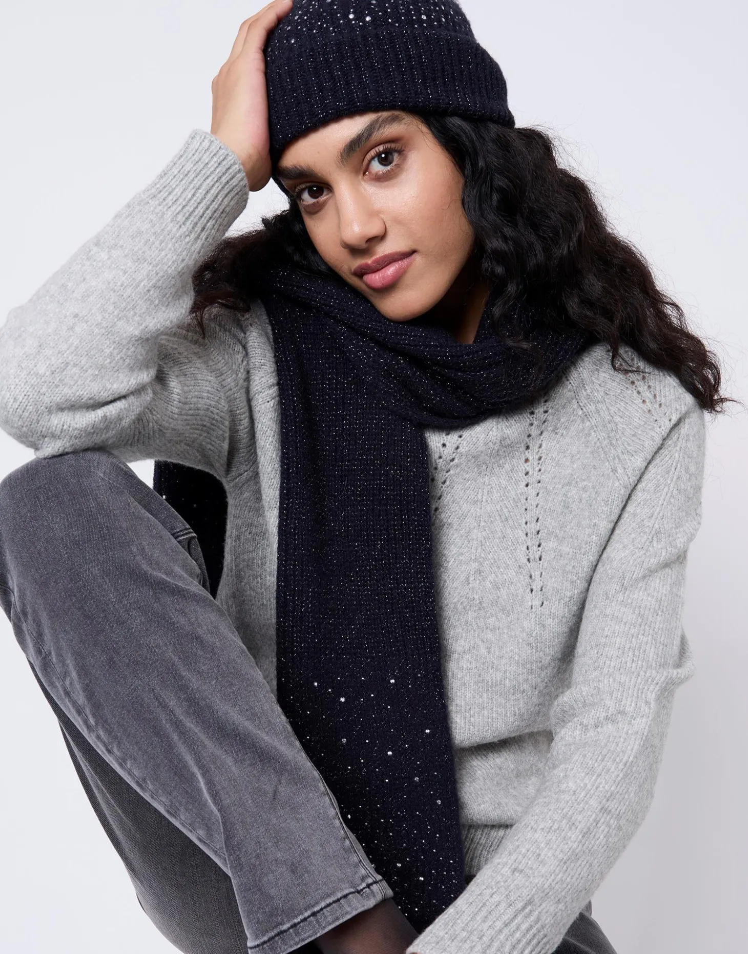 Echarpe unie MARINE Femme