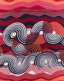 Foulard imprimé graphique MARINE Femme