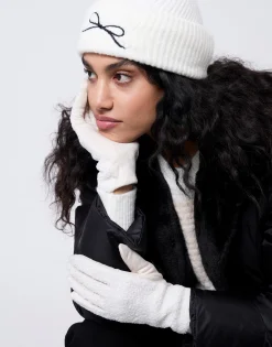 Gants unis ECRU Femme