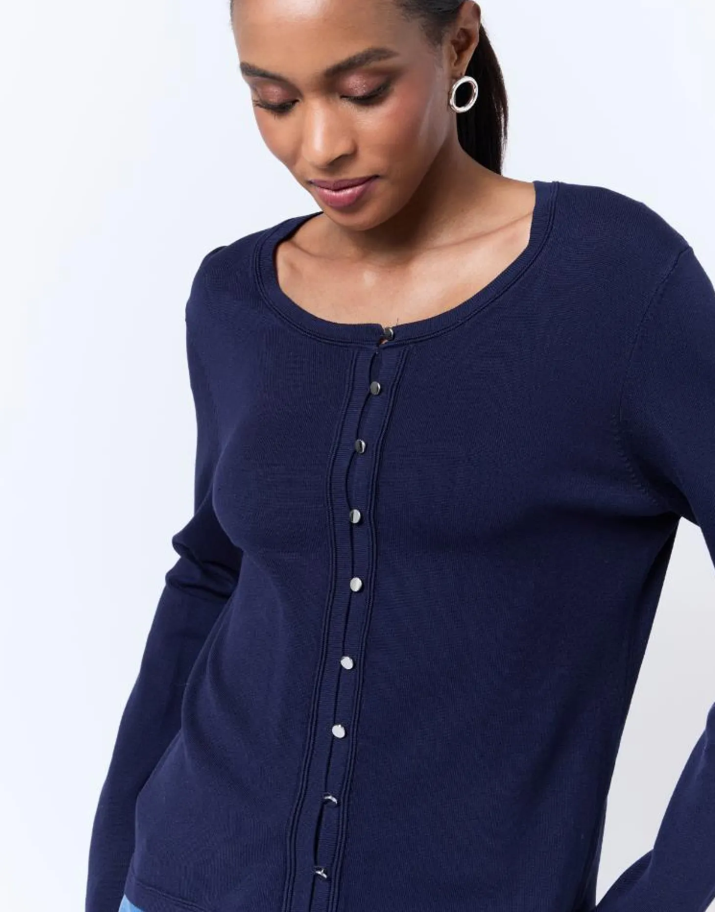 Gilet long uni MARINE Femme