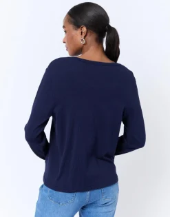 Gilet long uni MARINE Femme