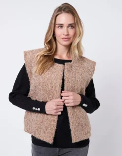 Gilet uni CAMEL Femme