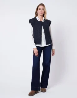 Gilet uni MARINE Femme