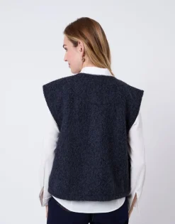 Gilet uni MARINE Femme