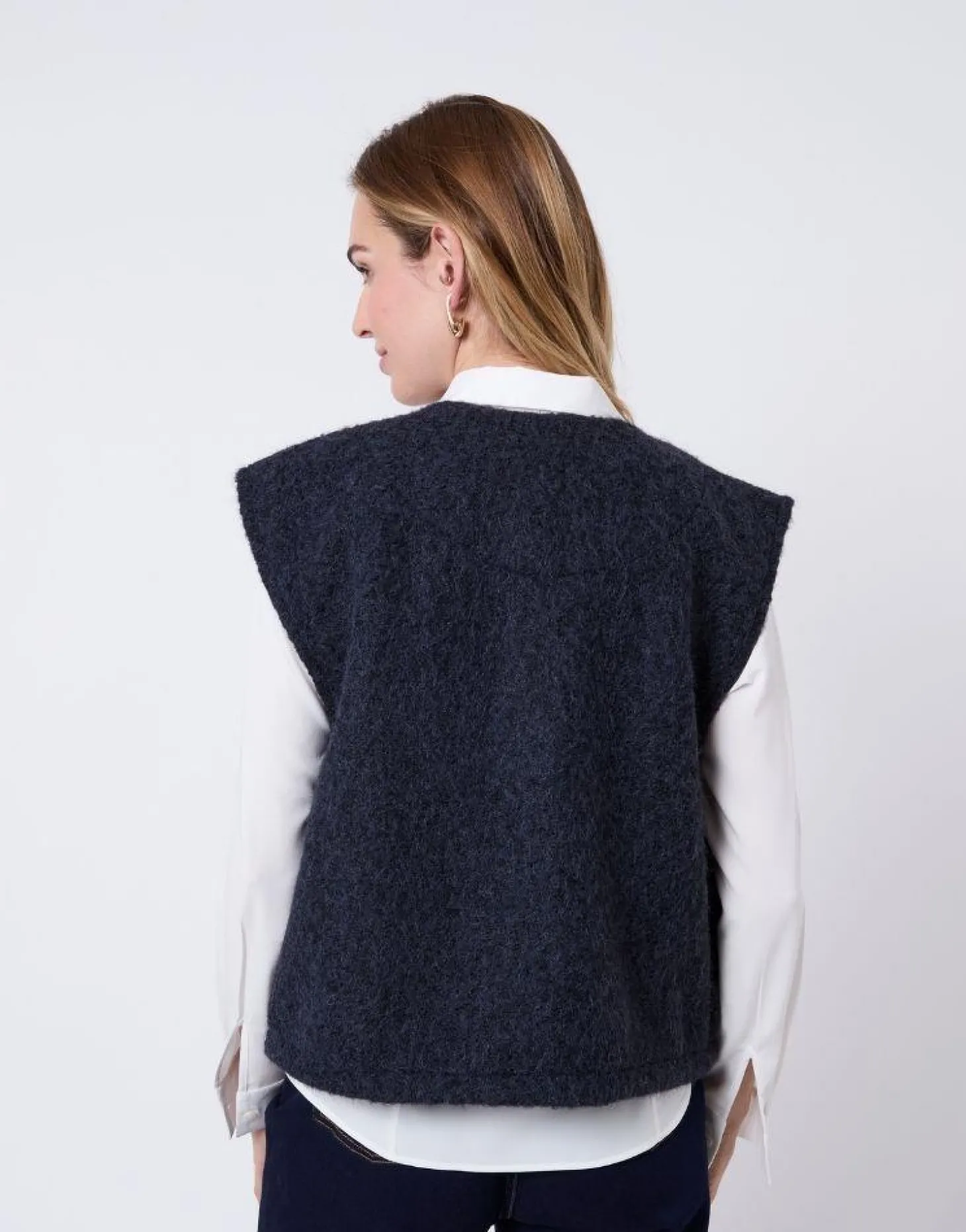 Gilet uni MARINE Femme