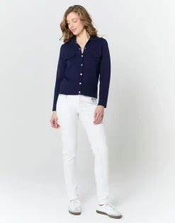 Gilet uni MARINE Femme