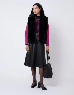 Gilet uni NOIR Femme