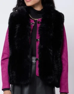 Gilet uni NOIR Femme