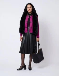 Gilet uni NOIR Femme