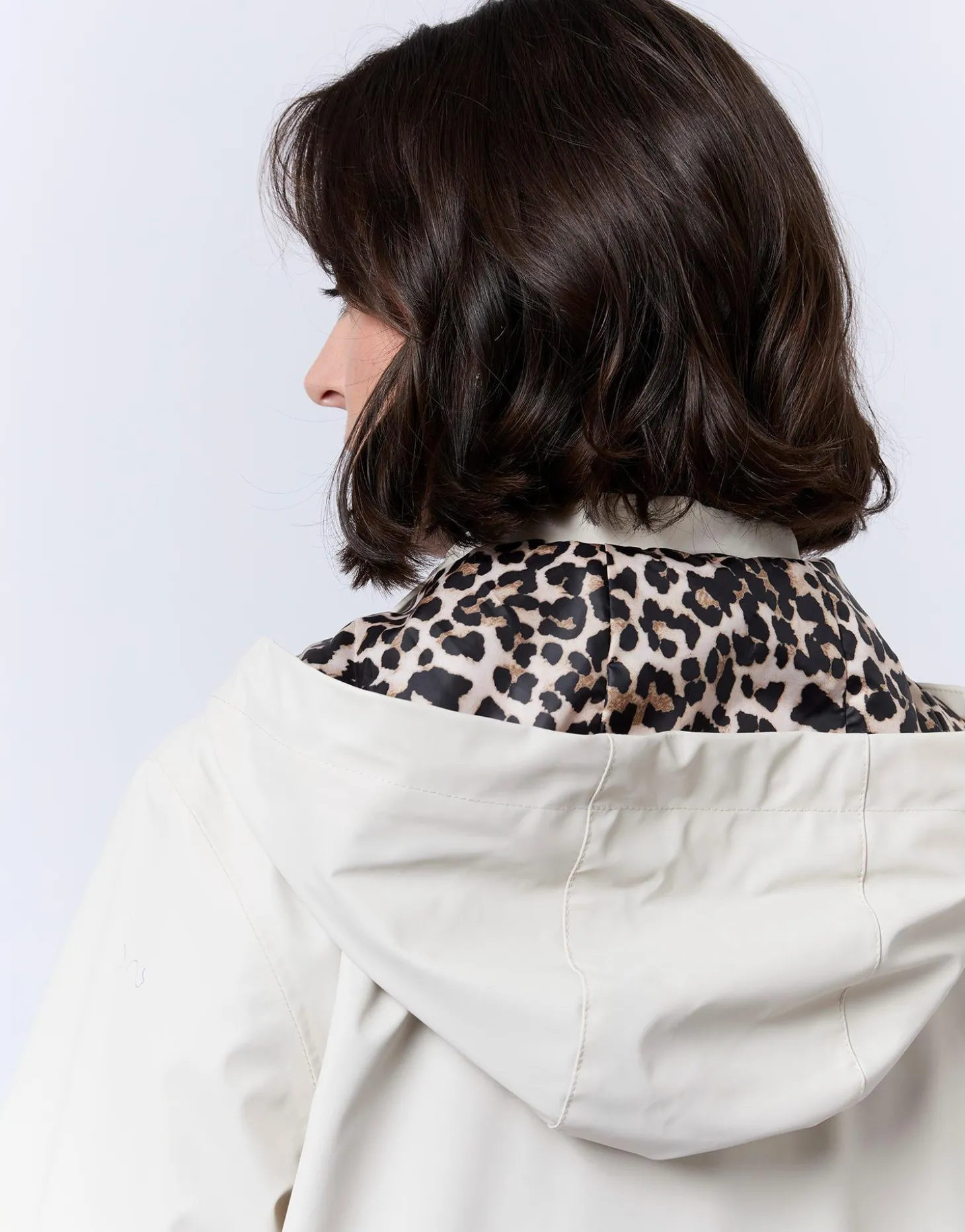 Imperméable long uni ECRU Femme