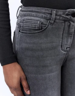 Jean 7/8 slim GRIS Femme