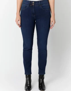 Jean 7/8 slim MARINE Femme