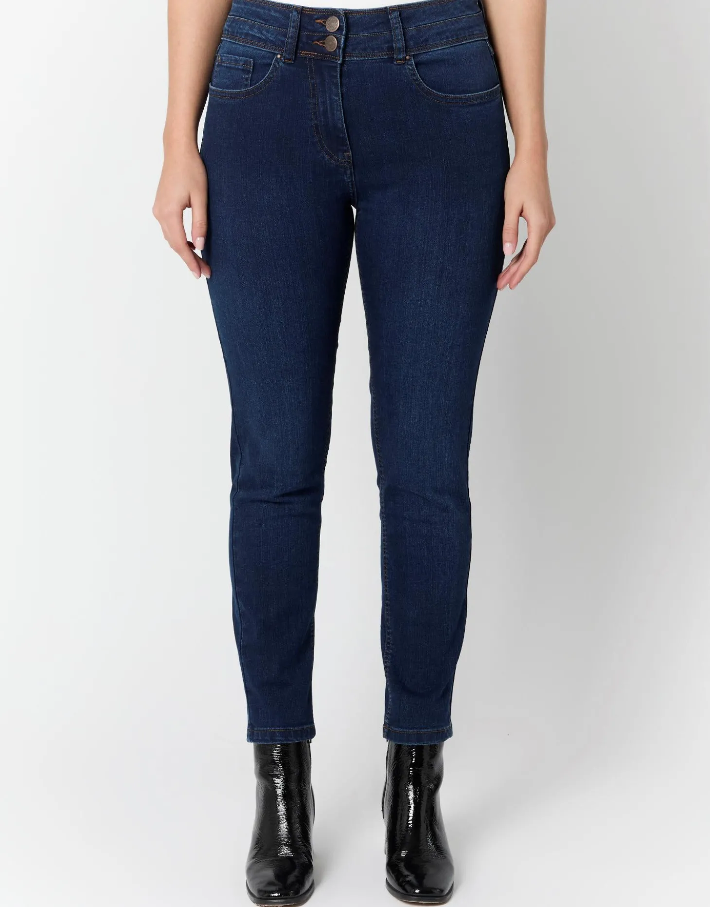 Jean 7/8 slim MARINE Femme