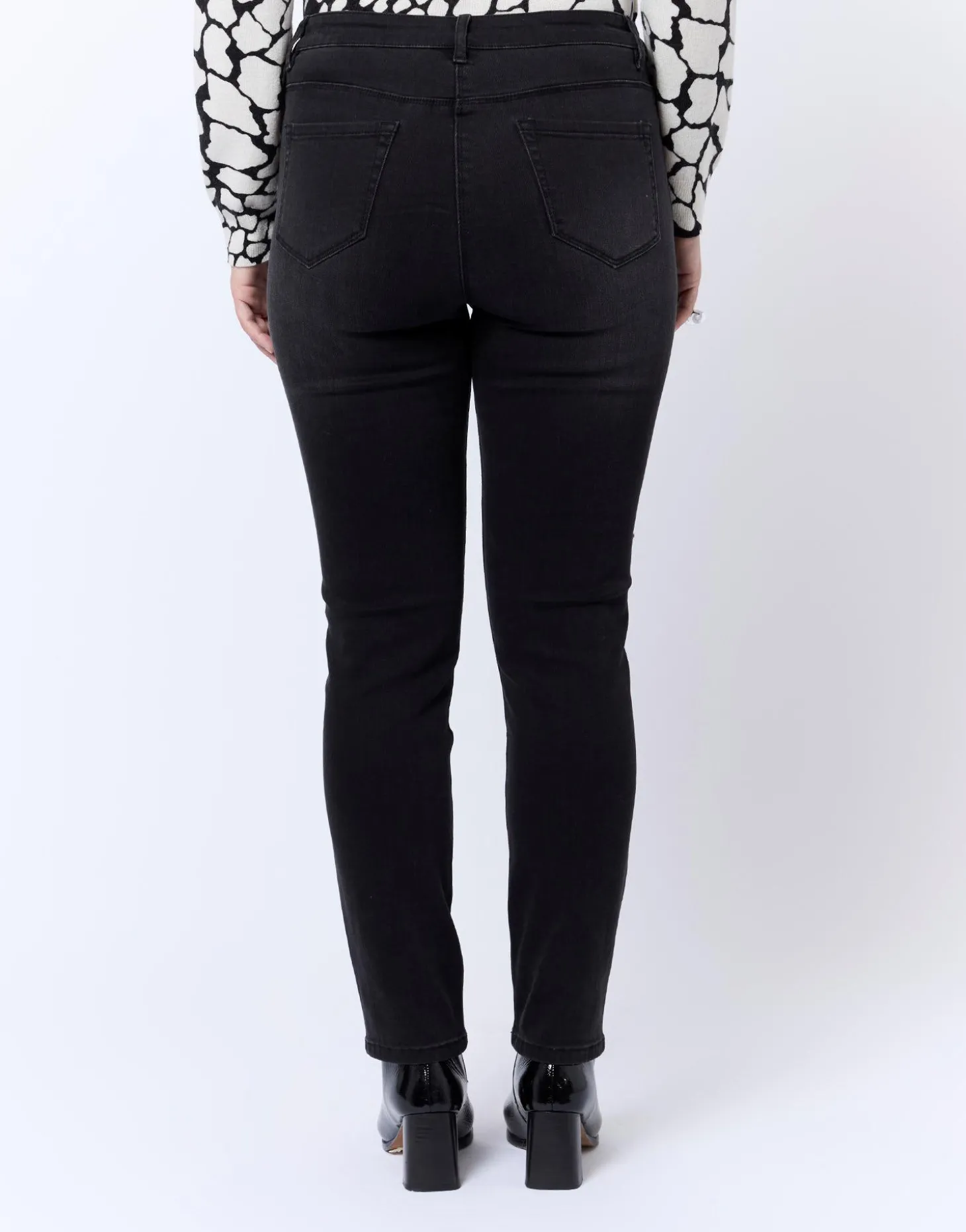 Jean 7/8 slim NOIR Femme