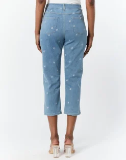 Jean Capri slim BLEU CLAIR Femme