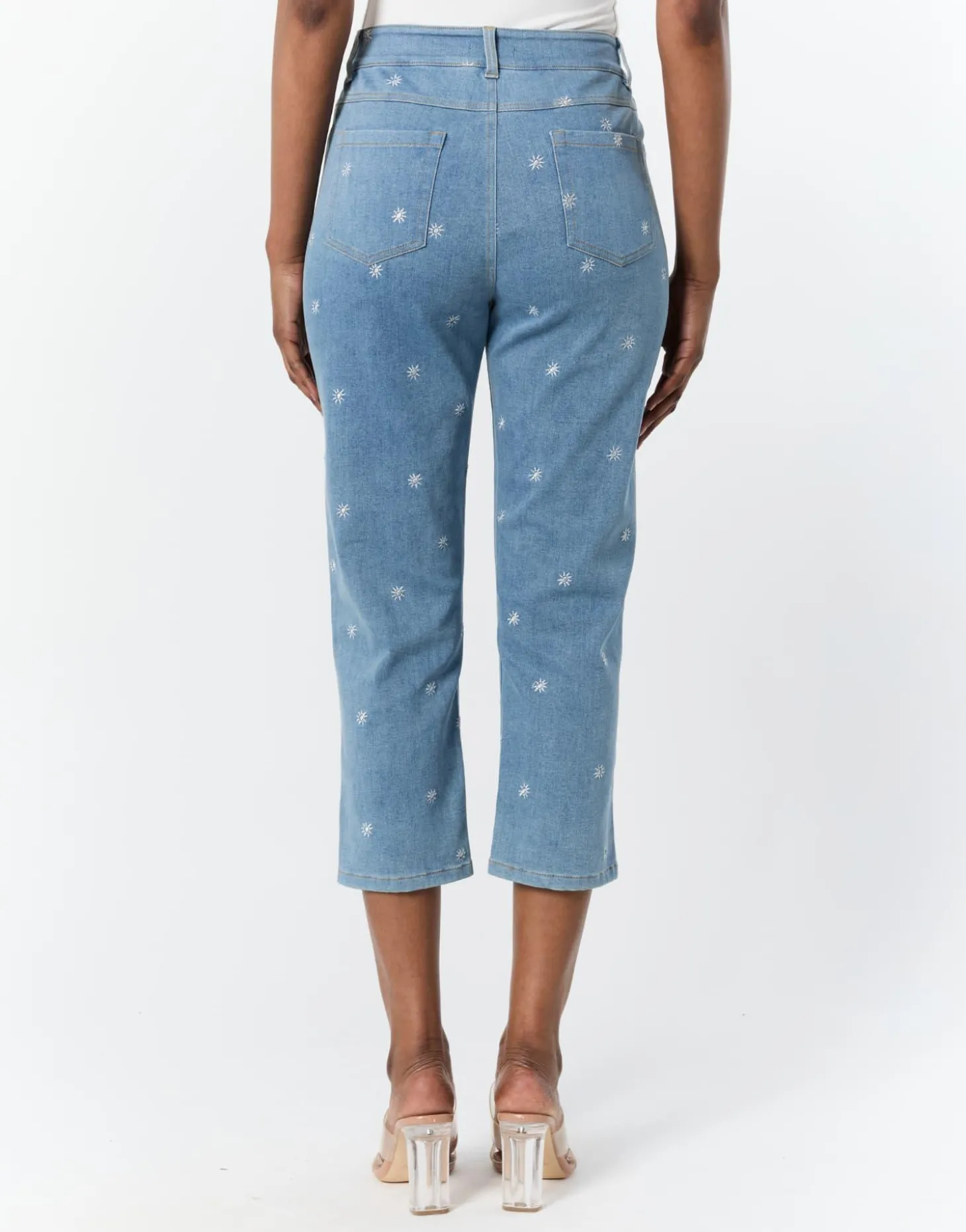 Jean Capri slim BLEU CLAIR Femme