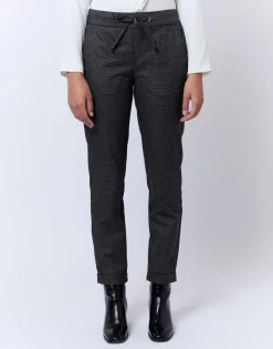 Joggpant 7/8 fuselé uni ANTHRACITE Femme