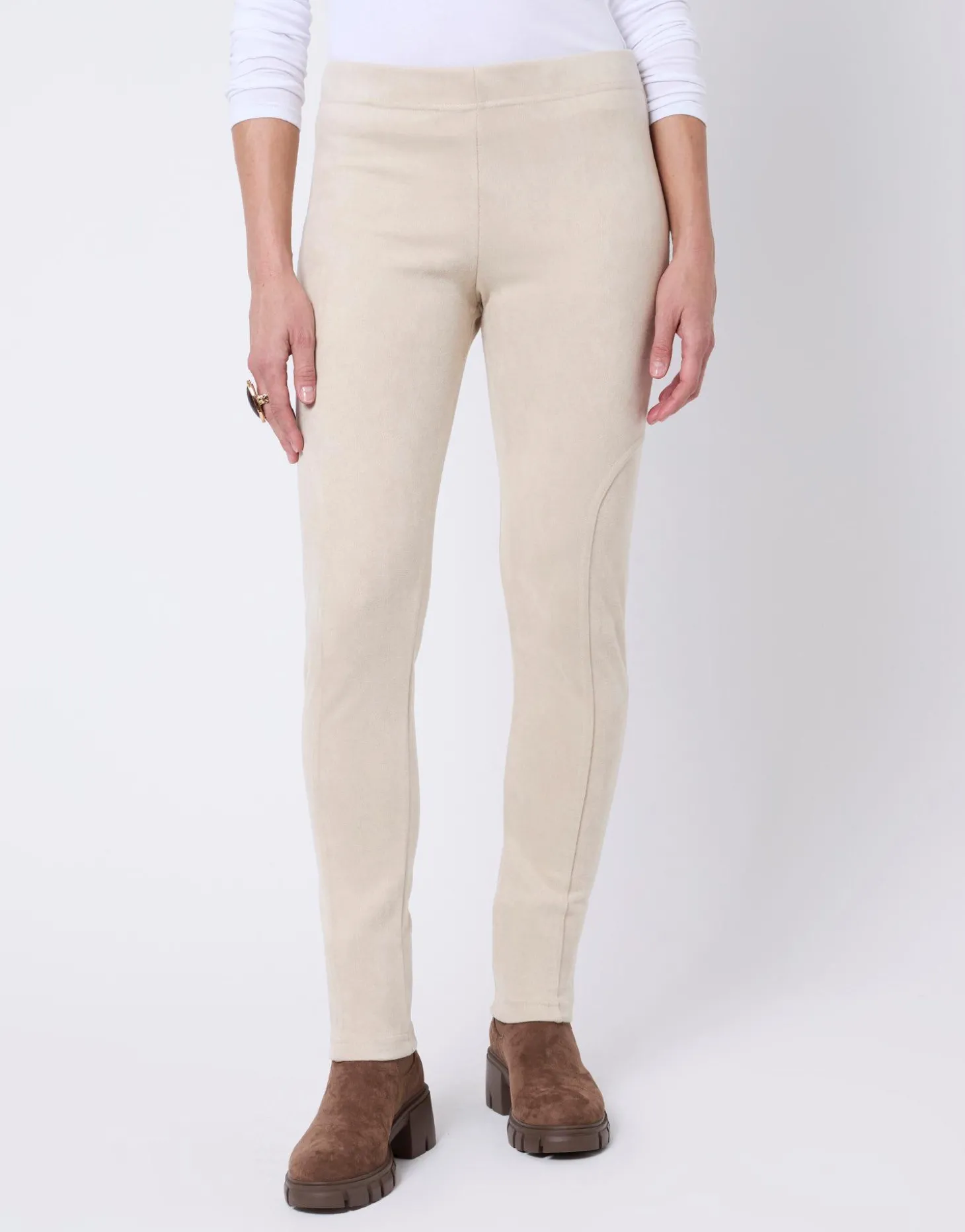 Legging 7/8 uni BEIGE Femme