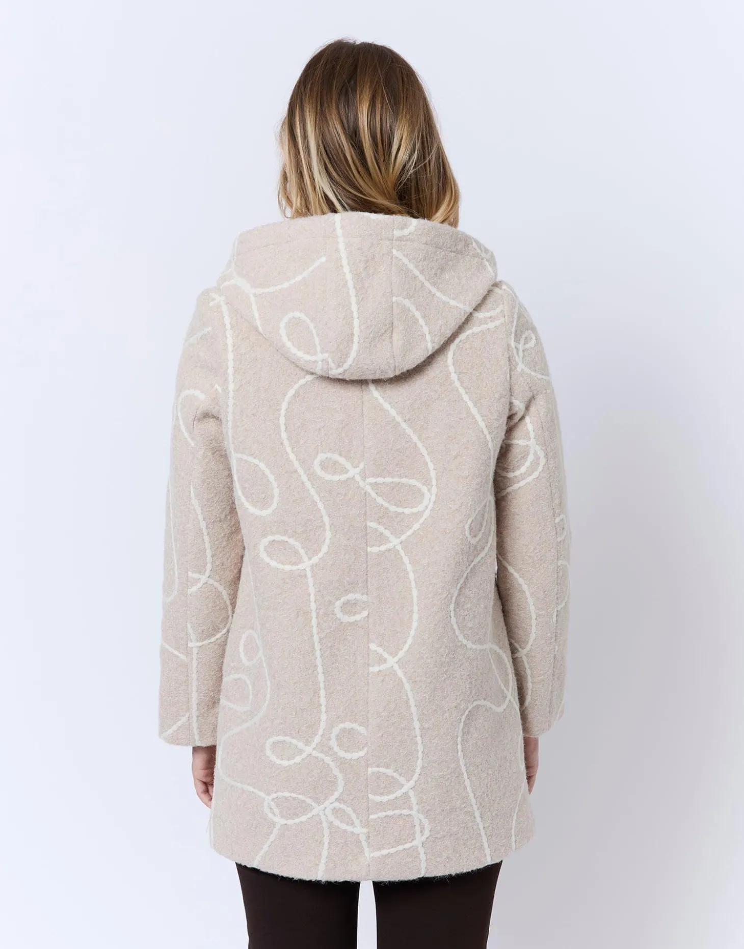 Manteau imprimé BEIGE Femme