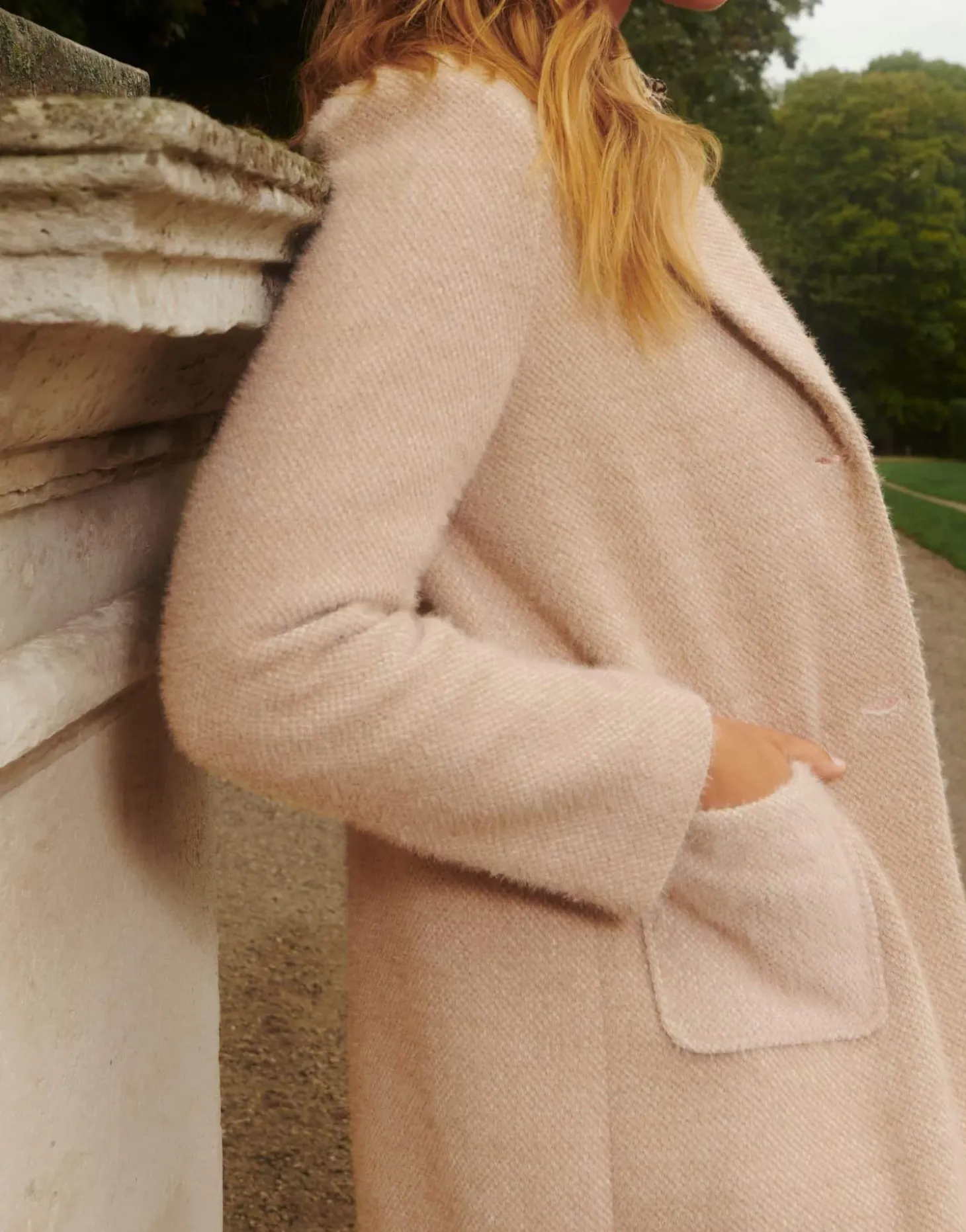 Manteau uni BEIGE Femme