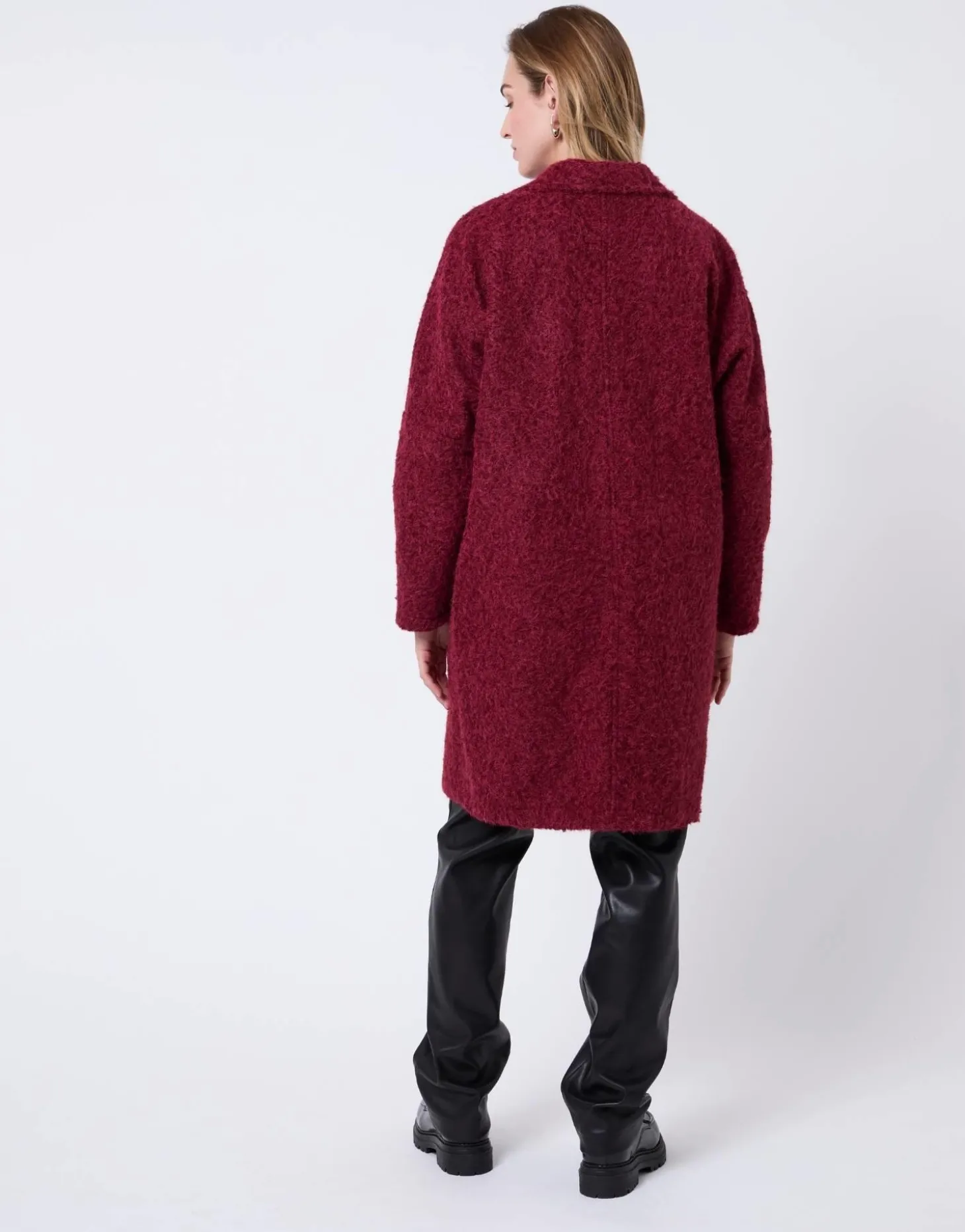 Manteau uni BORDEAUX Femme