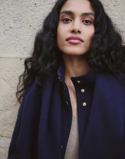 Manteau uni MARINE Femme