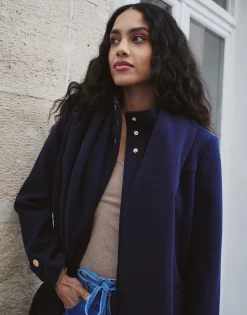 Manteau uni MARINE Femme