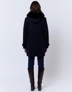 Manteau uni MARINE Femme