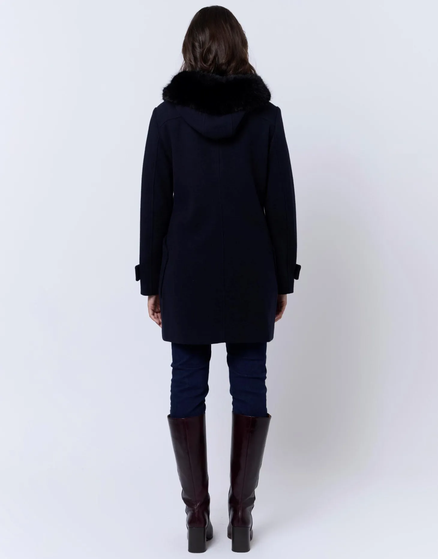 Manteau uni MARINE Femme