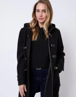 Manteau uni NOIR Femme