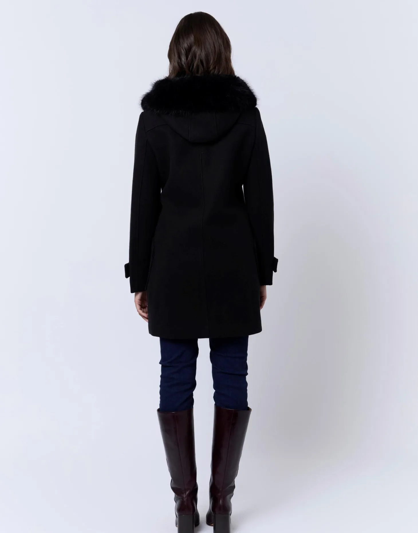 Manteau uni NOIR Femme