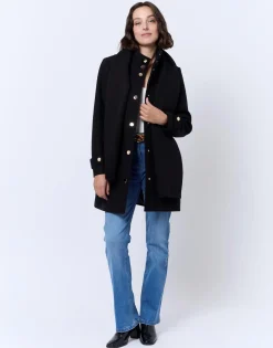Manteau uni NOIR Femme
