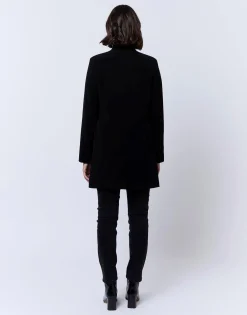 Manteau uni NOIR Femme
