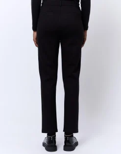 Pantalon 7/8 cigarette uni NOIR Femme