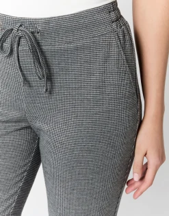 Pantalon 7/8 fuselé pied de puce ANTHRACITE Femme